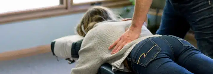 Chiropractor Watertown WI Joel Kirchberg Adjusting A Patient